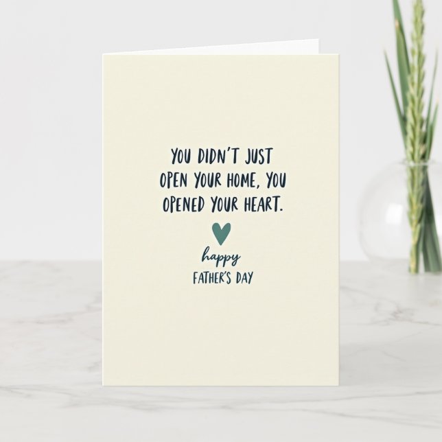 Ivory Fathers Day Message Card (Front)