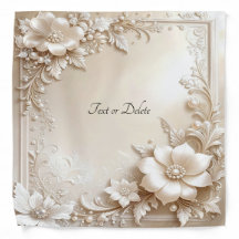 Ivory Flowers Bandana