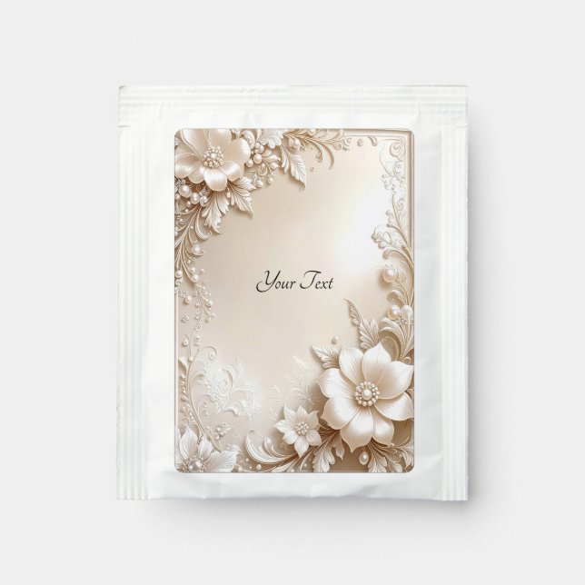 Ivory Flowers Tea Bag Drink Mix (Front)