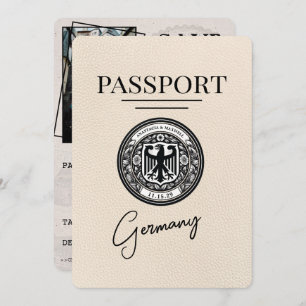 Ivory Germany Passport Save The Date
