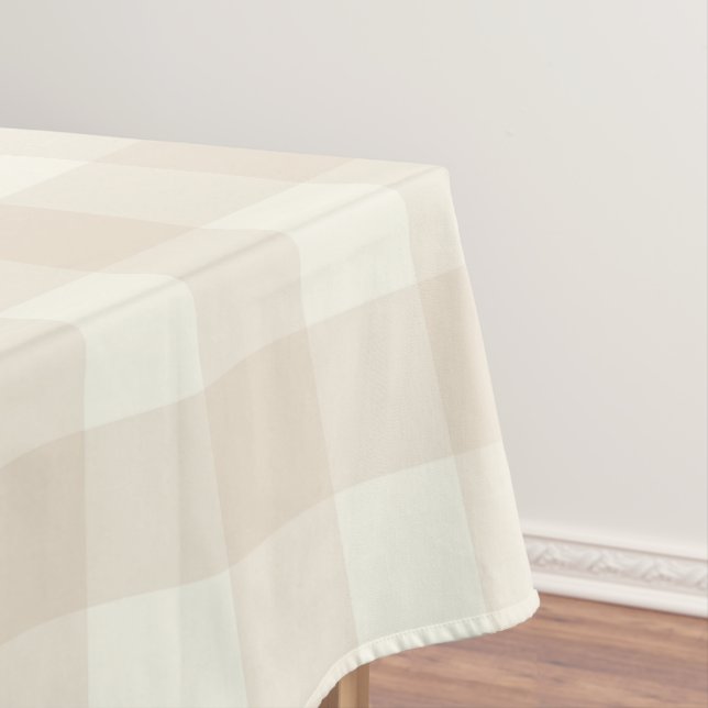 Ivory Gingham / Buffalo Check Tablecloth (In Situ)