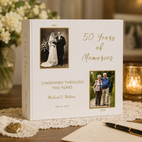Ivory Gold 50 Years of Memories Binder
