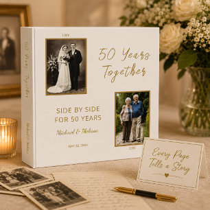 Ivory Gold 50 Years Together Memory Binder
