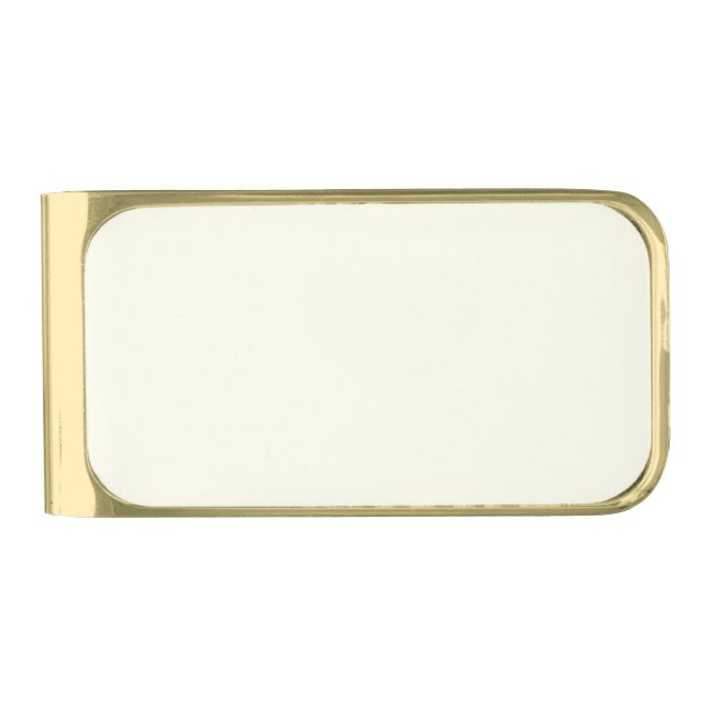 Ivory Gold Finish Money Clip (Front)
