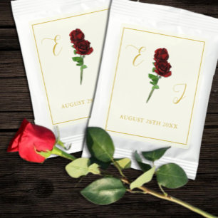 Ivory Gold Rose Wedding Hot Chocolate Drink Mix