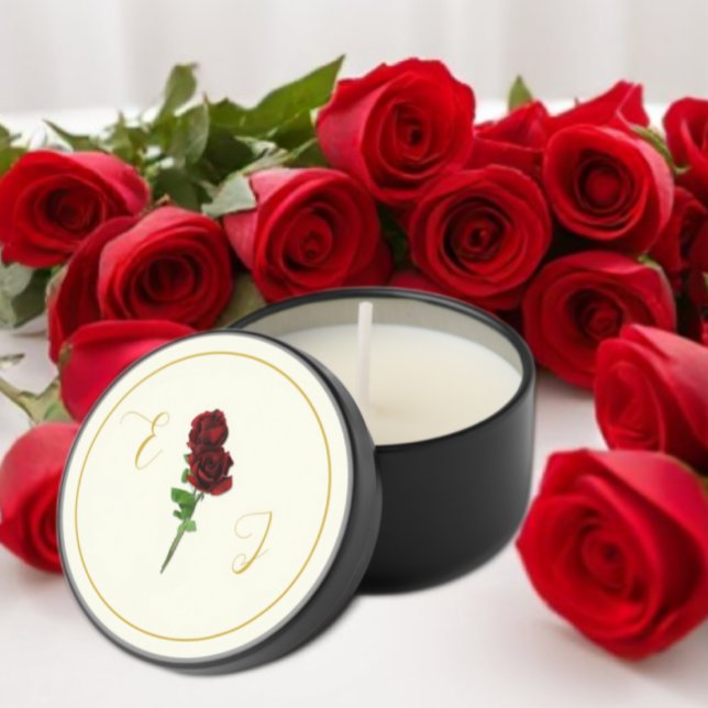 Ivory Gold Rose Wedding Mini Candle Favors (Creator Uploaded)