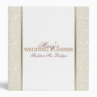 Ivory & Gold Wedding Planner Binder