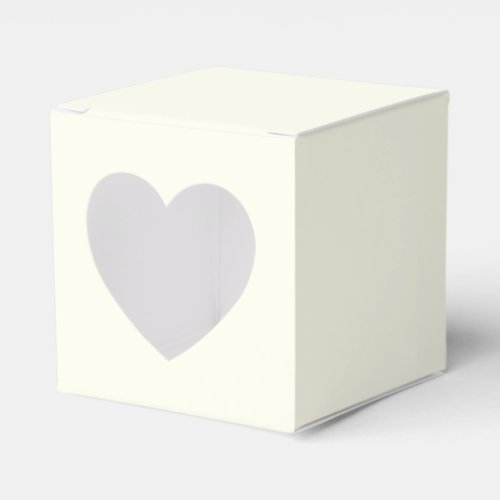 Ivory Heart Favor Box