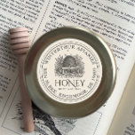 Ivory Honey Jar Label (Vintage Skep)<br><div class="desc">This ivory label has editable fields to comply with the requirements listed by the National Honey Board in the US at the time this label was created; the word honey, your business name, personal name, address, and net weight of honey in grams and ounces must be included if you sell...</div>
