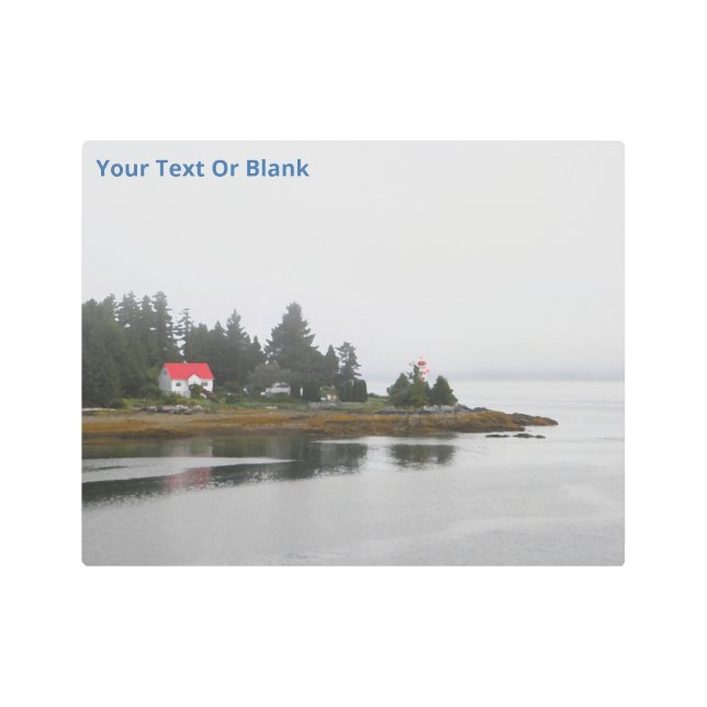 Ivory Island Lightstation, BC Metal Print (Front)