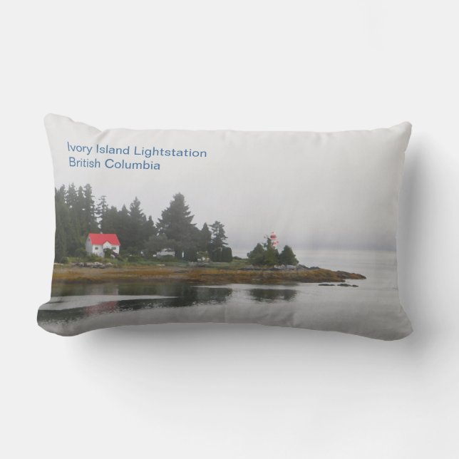 Ivory Island Lightstation Lumbar Pillow (Front)