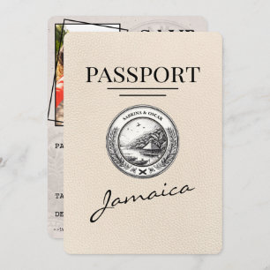 Ivory Jamaica Passport Save The Date
