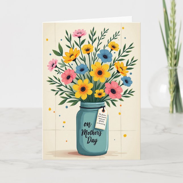 Ivory Joyful Mothers Day Card (Front)