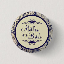 Ivory Lace Navy Blue Wedding Mother of the Bride
