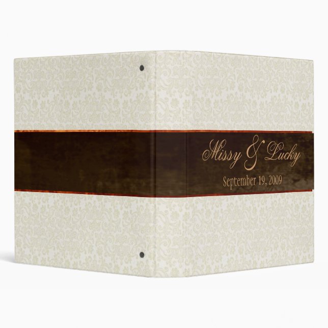 Ivory Lace Wedding/Anniversary Album Binder (Background)