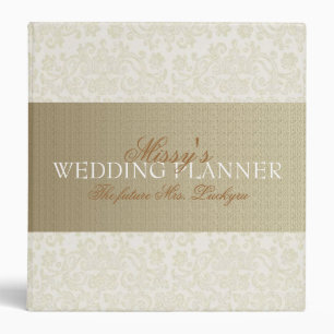 Ivory Lace Wedding Planner Binder