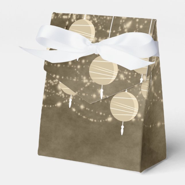 Ivory Lanterns Favor Boxes (Front Side)