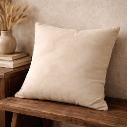 Ivory Marbled Swirl Throw Pillow