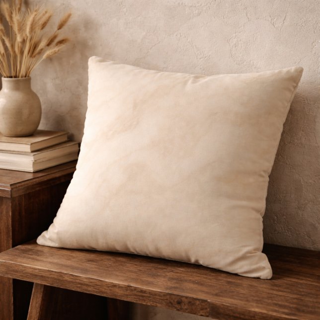 Ivory Marbled Swirl Throw Pillow (Muted taupe and blush swirls add natural flow to modern neutral rooms)