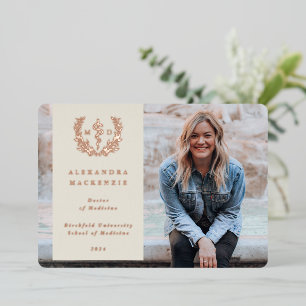 Ivory MD Asclepius Graduation Photo Announcement