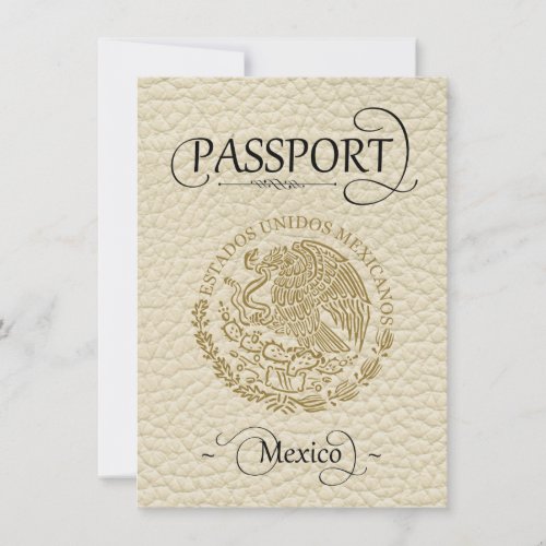 Ivory Mexico Passport Save the Date
