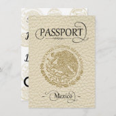 Ivory Mexico Passport Save the Date (Front/Back)