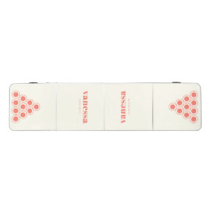 Ivory Minimal Modern Classic Name Beer Pong Table