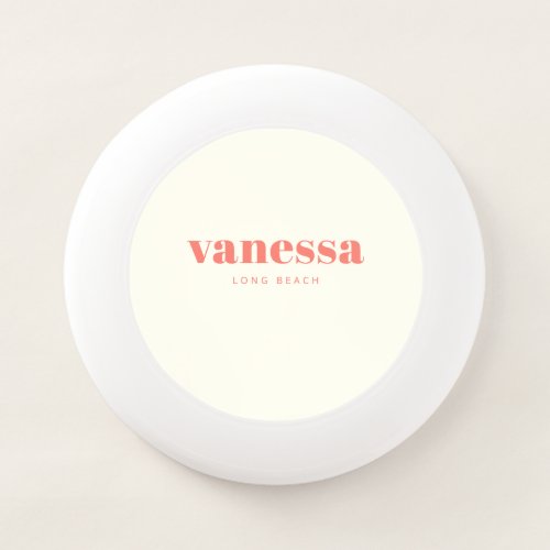 Ivory Minimal Modern Classic Name Wham-O Frisbee