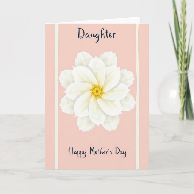 Ivory Mothers Day Daughter Card (Front)