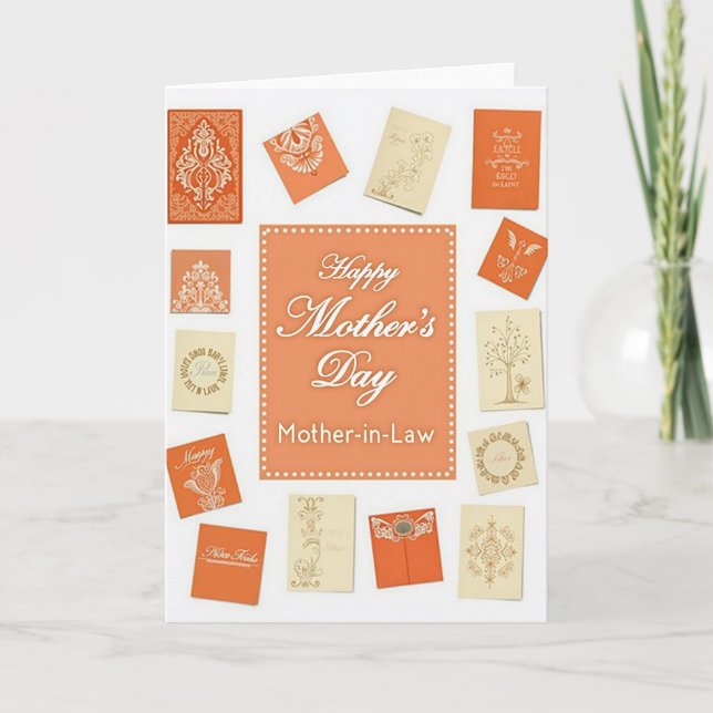 Ivory Mothers Day Pattern Card (Front)