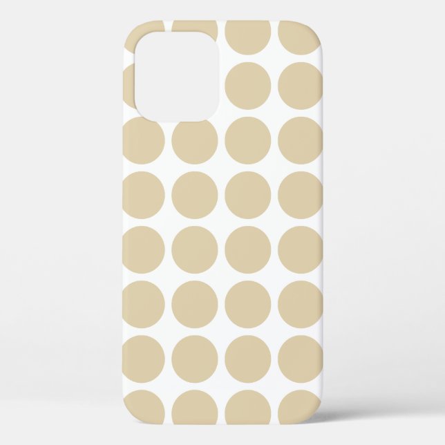 Ivory Neutral Dots Case-Mate iPhone Case (Back)