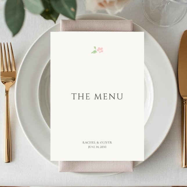 Ivory | Petit Floral Wedding Table Number Card (Creator Uploaded)