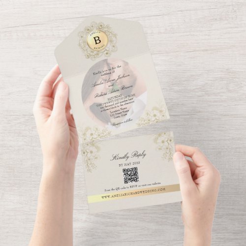 Ivory Photo Monogram Wedding