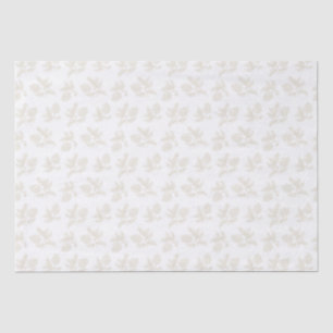 Ivory Pine sprigs with pinecones holiday Tissue Paper
