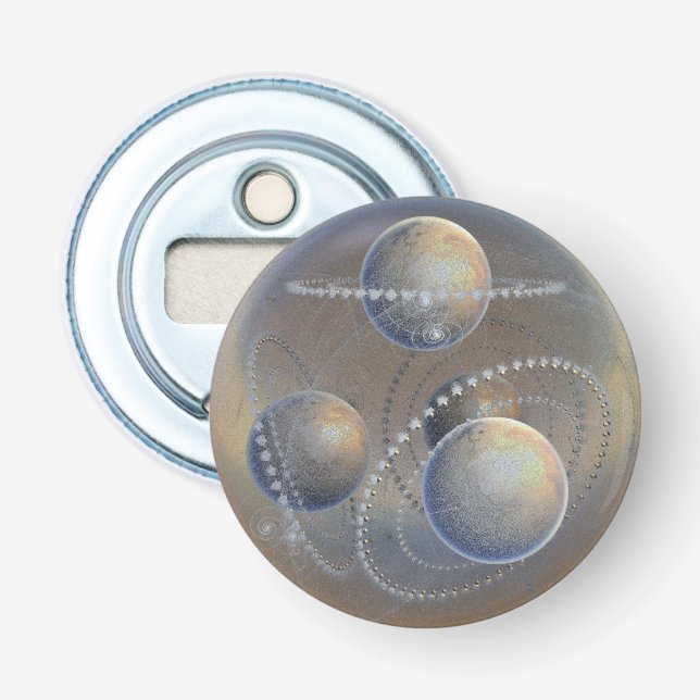 Ivory Planets Bottle Opener (Front)