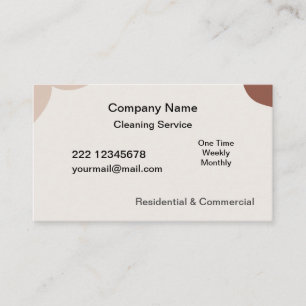 Ivory Professional Cleaning Service Business Card