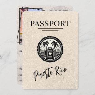 Ivory Puerto Rico Passport Save The Date