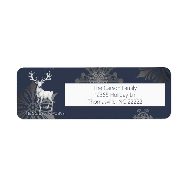 Ivory Reindeer Christmas | Blue Label (Front)