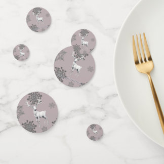 Ivory Reindeer Christmas | Pink Confetti
