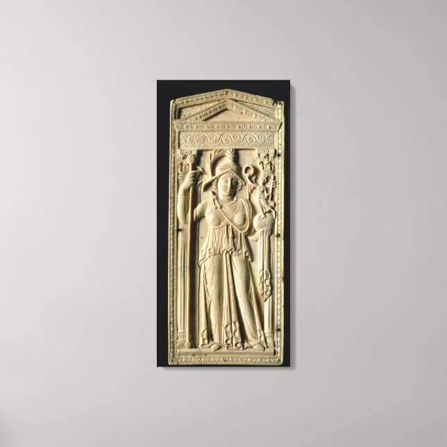 Ivory relief tablet canvas print (Front)