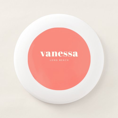 Ivory Reverse Minimal Modern Classic Name Wham-O Frisbee