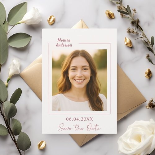 Ivory rose gold photo birthday