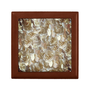 Ivory Rose Pattern – Elegant Floral Art Gift Box