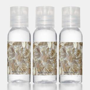 Ivory Rose Pattern – Elegant Floral Art Hand Sanitizer