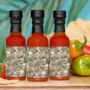Ivory Rose Pattern – Elegant Floral Art Hot Sauces
