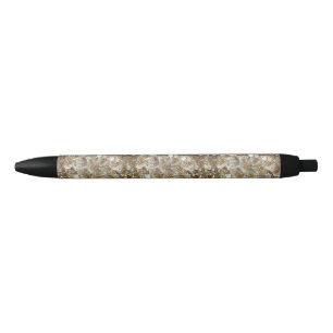Ivory Rose Pattern – Elegant Floral Art Pen