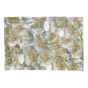 Ivory Rose Pattern – Elegant Floral Art Pillow Case