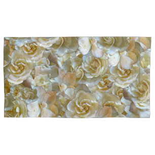 Ivory Rose Pattern – Elegant Floral Art Pillow Case