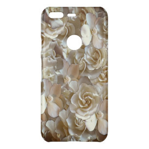 Ivory Rose Pattern – Elegant Floral Art Uncommon Google Pixel Case