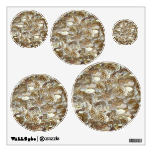 Ivory Rose Pattern – Elegant Floral Art Wall Decal